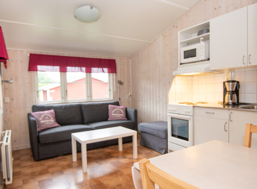 Interiör av Flottsbro stuga A6